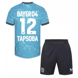 Bayer Leverkusen Edmond Tapsoba #12 Tredje Kläder Barn 2023-24 Kortärmad (+ Korta byxor)